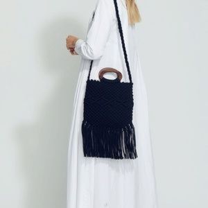 DANIELLE NICOLE Crossbody Macramé Handbag